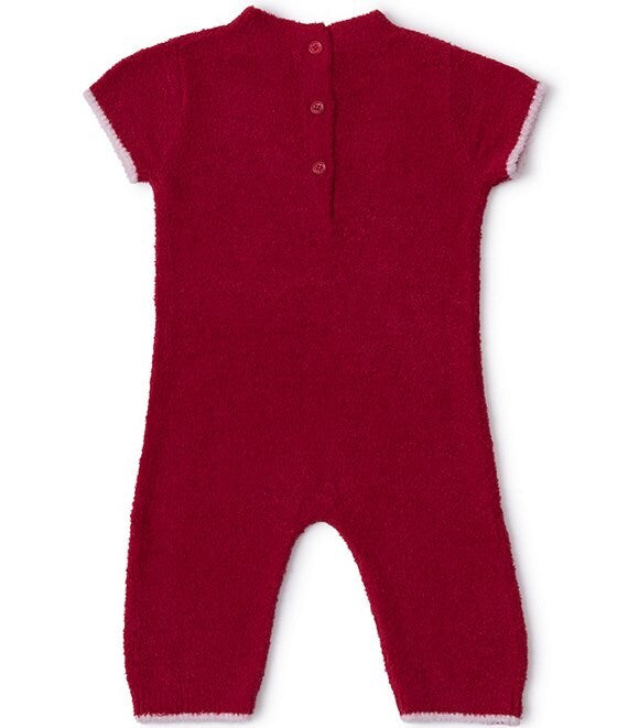 CozyChic Lite® Baby Fa La La Onesie- Holly Red