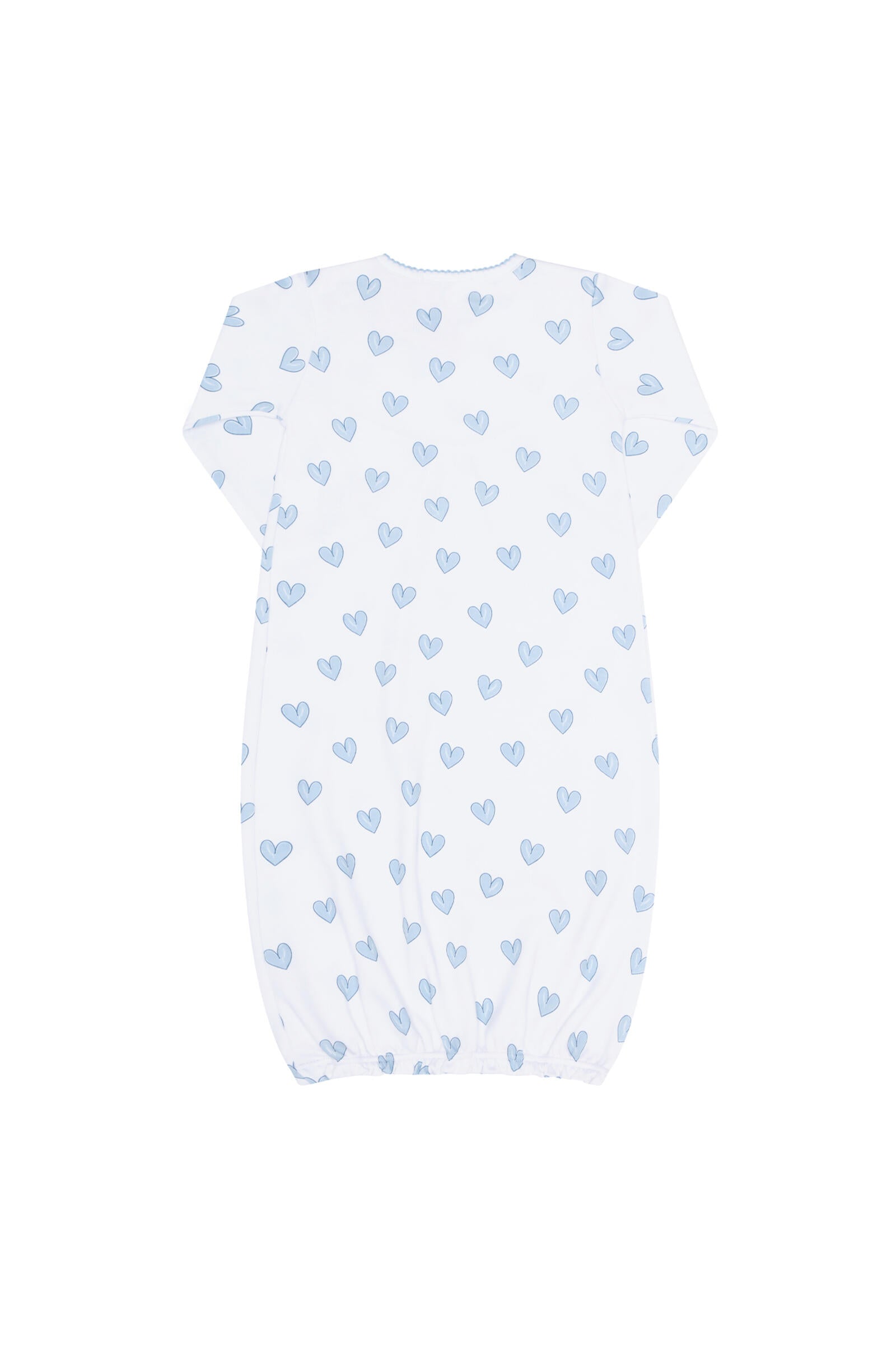 Blue Heart Print Gown