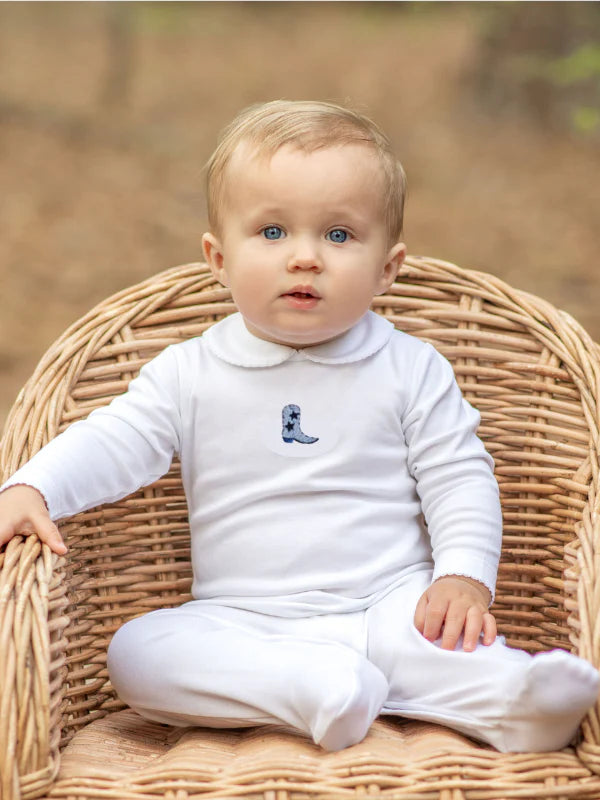 Baby Boy Cowboy Boot Footie