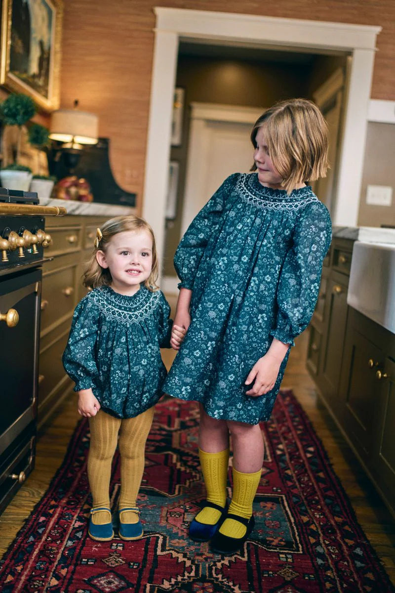 Marigold Dress in Midnight Meadow