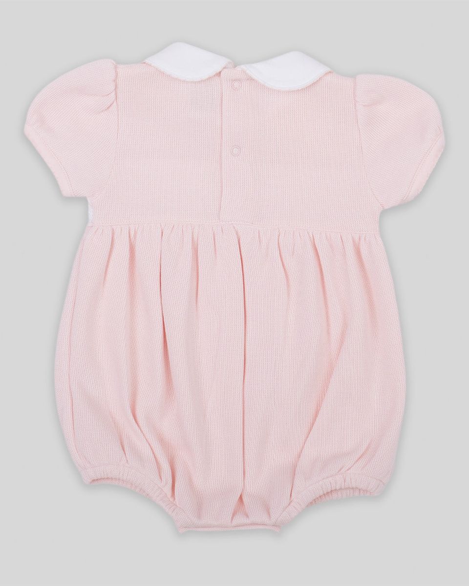 Daphne Special Knit Hand Smocked Bubble- Pink