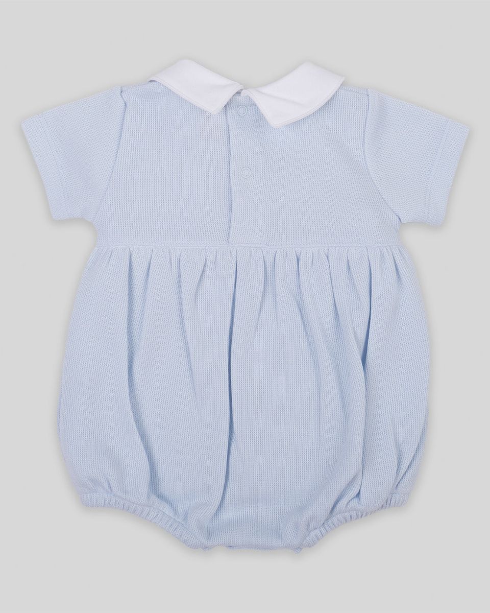 Renzi Special Knit Hand Smocked Bubble- Blue