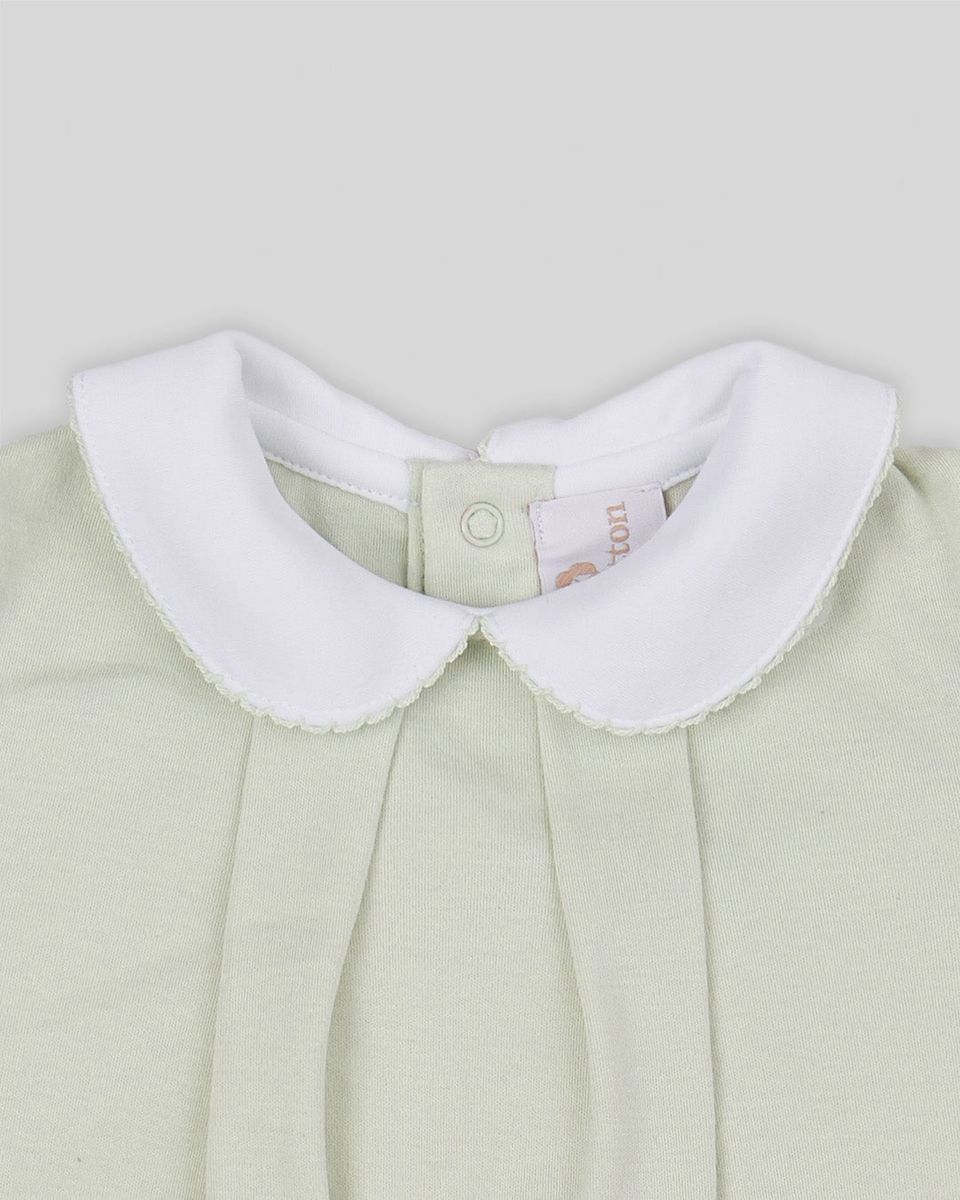 Girls Interlock Pima Bubble- Pistachio