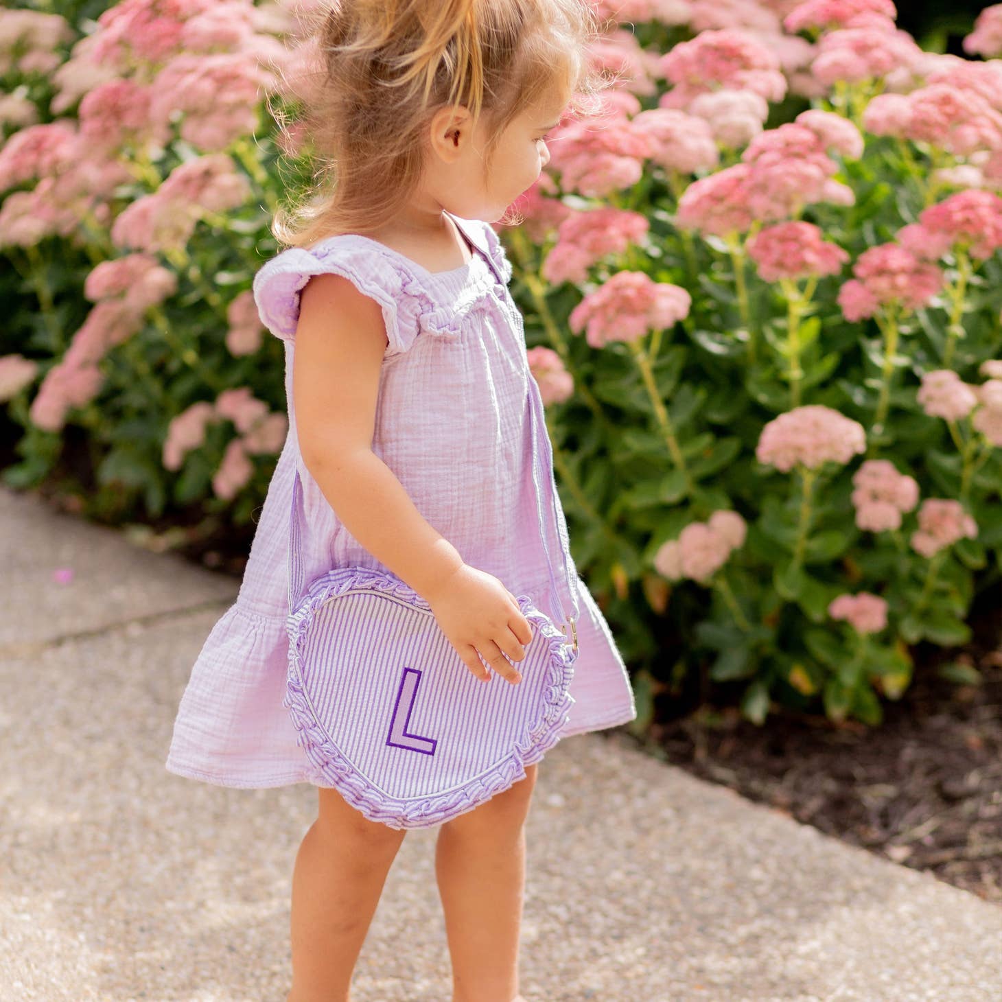 Heart Seersucker Purse