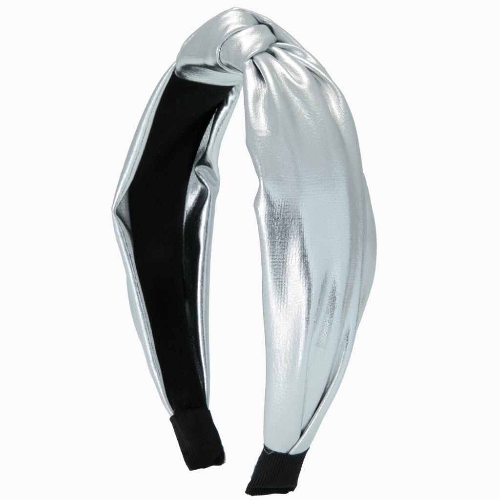 Metallic Top Knot Headband