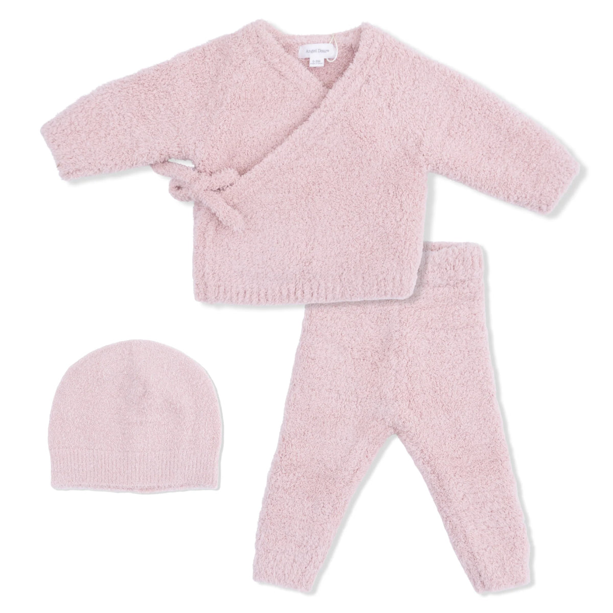 Chenille Kimono Top & Pant- Blush