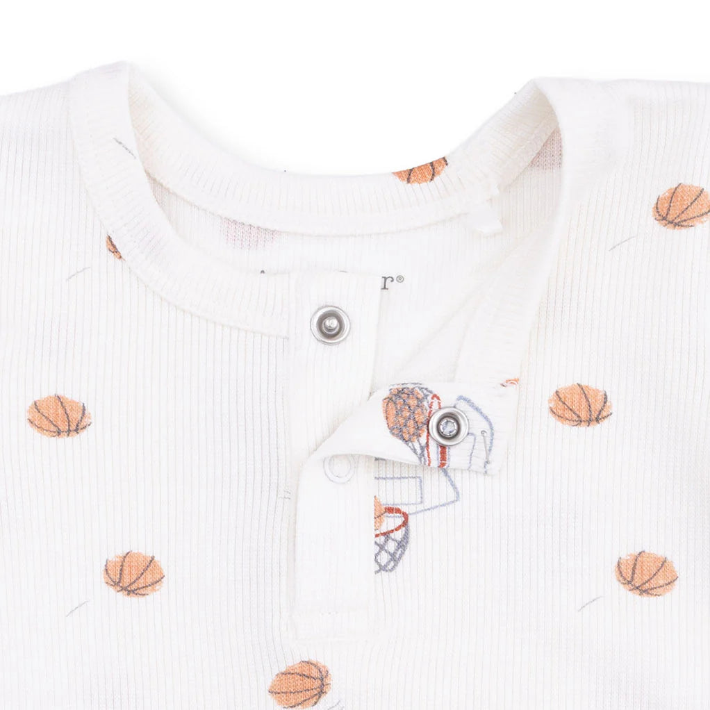 Long Sleeve Henley Play Set- Mini Basketballs