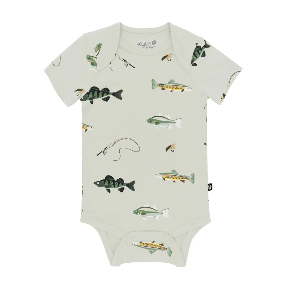 Short Sleeve Bodysuit in Fishing