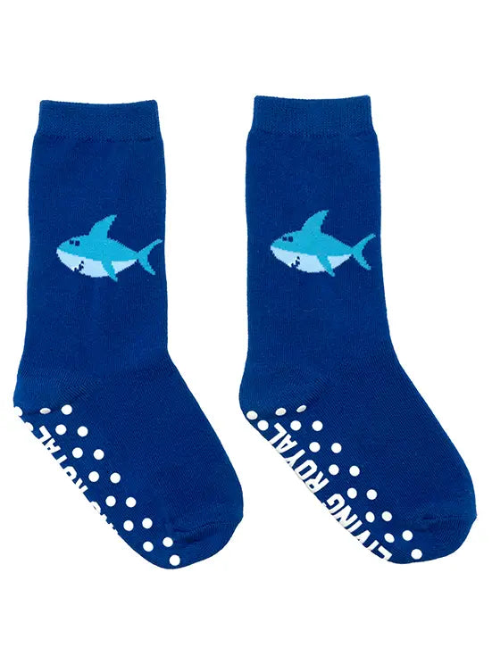 3D Packaged Crew Socks - Kids - Smiley Shark