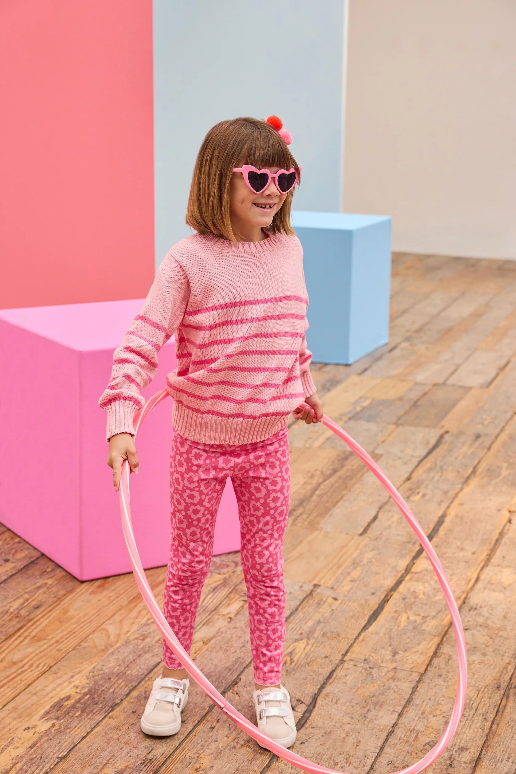 Striped Sweater- Pink