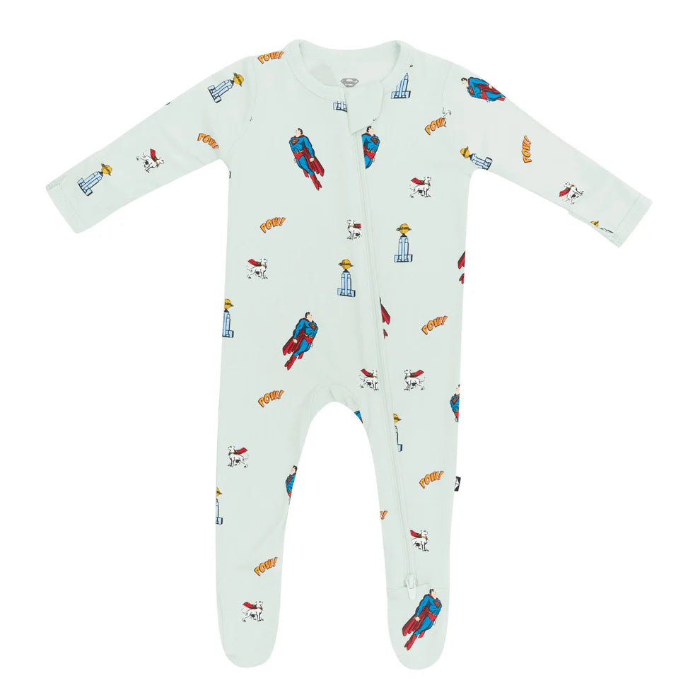 Zippered Footie in Superman