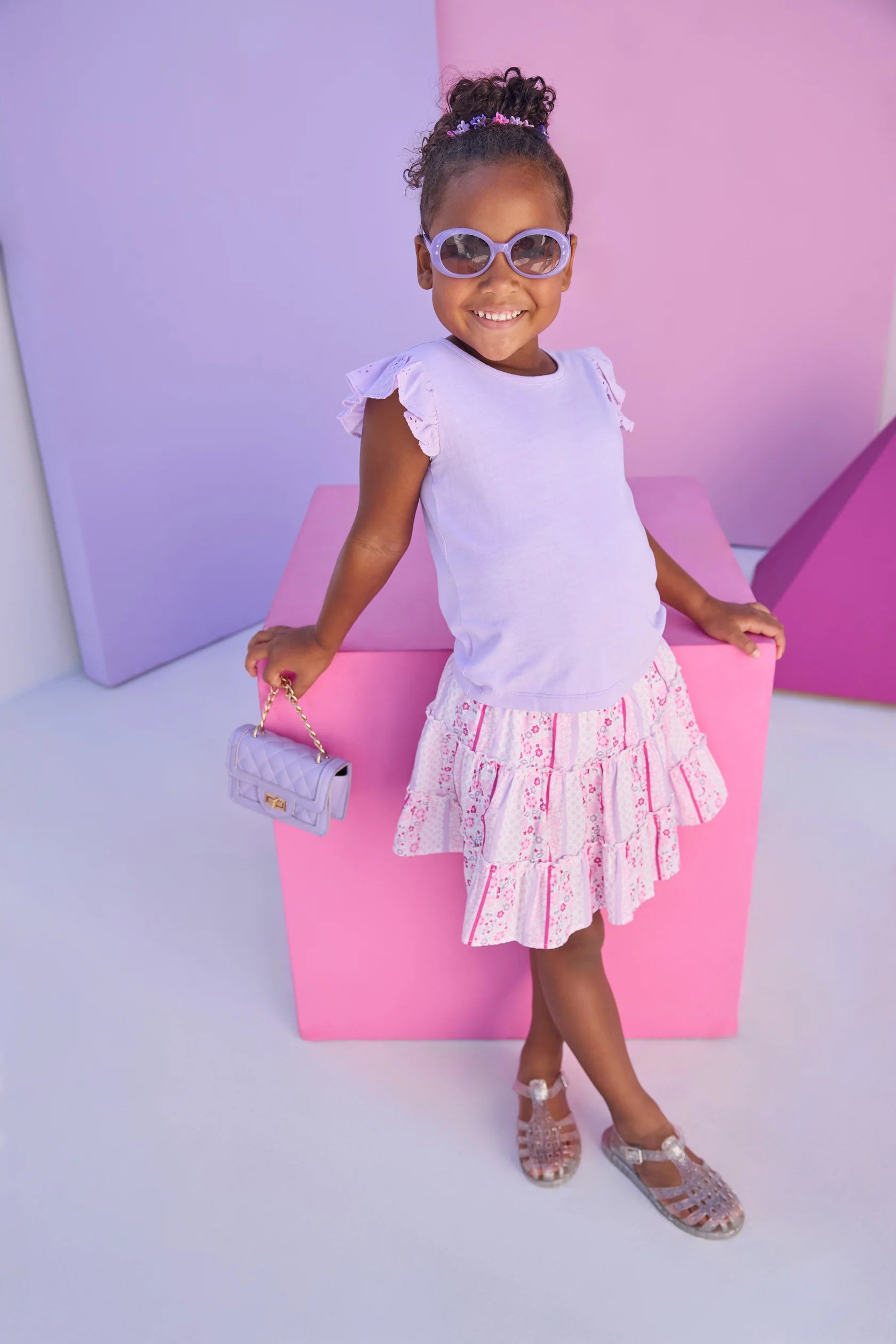 Eyelet Tank- Lilac