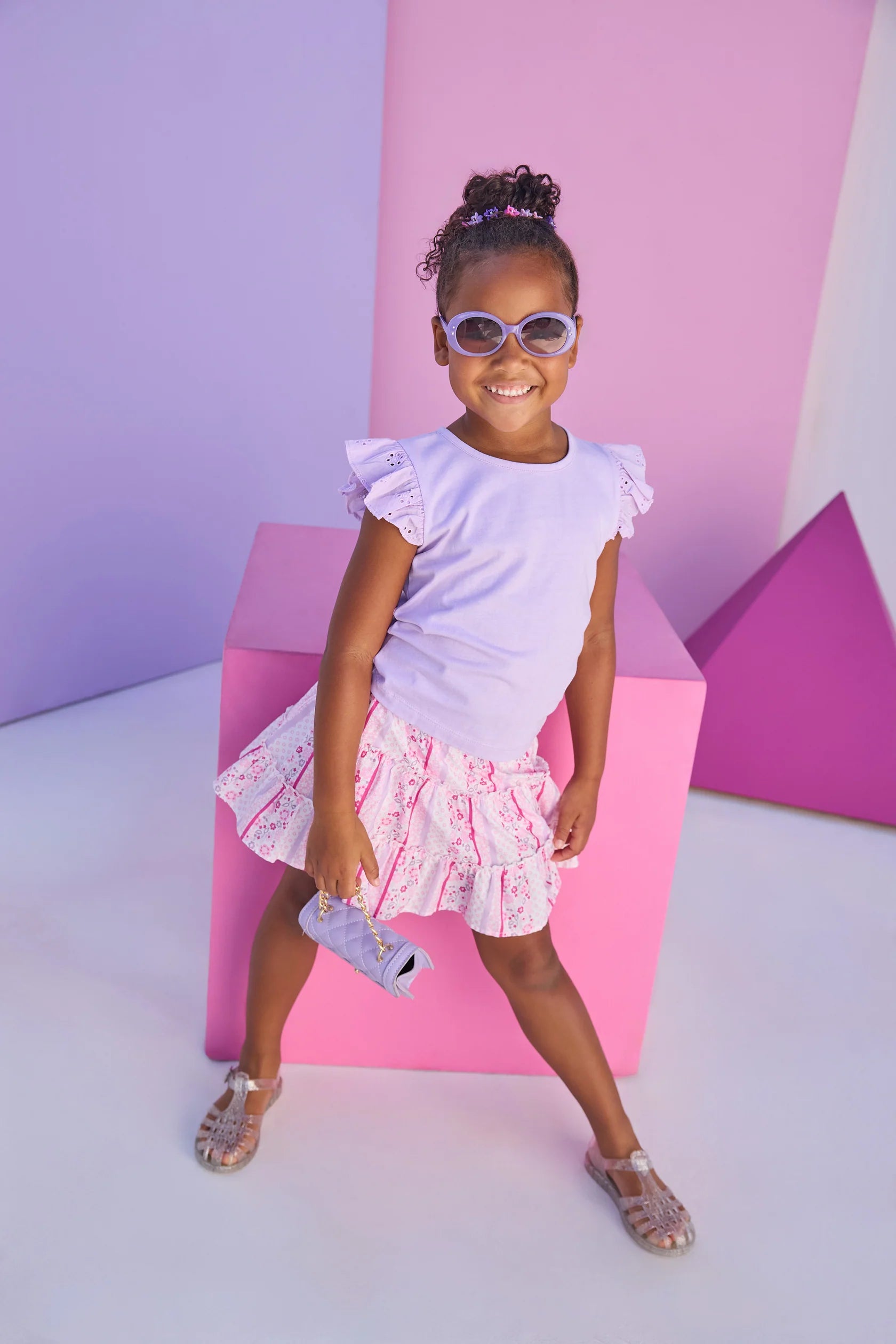 Eyelet Tank- Lilac