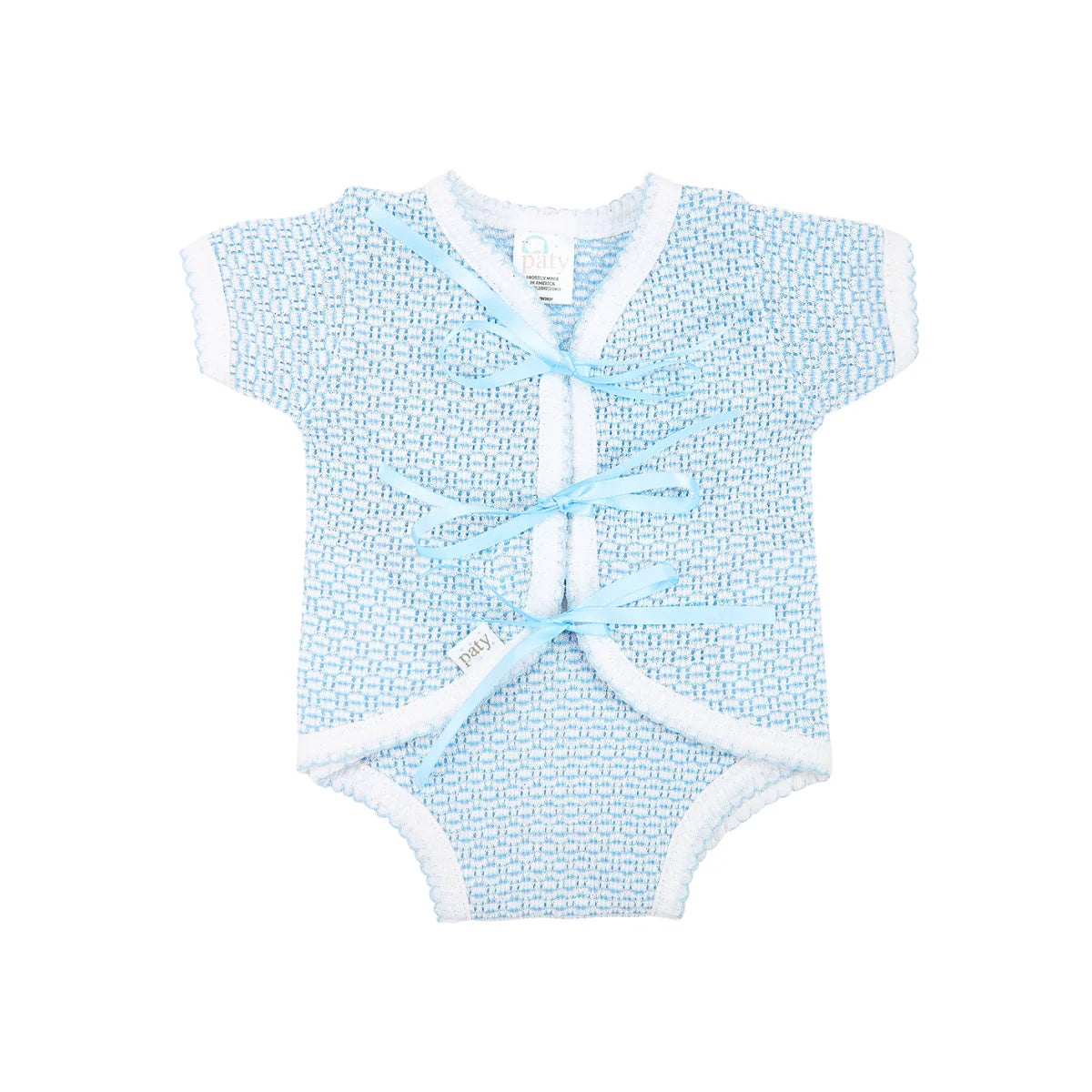 Paty Knit Ribbon Tie Onesie