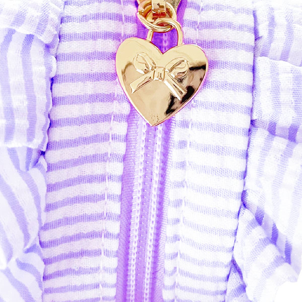 Heart Seersucker Purse