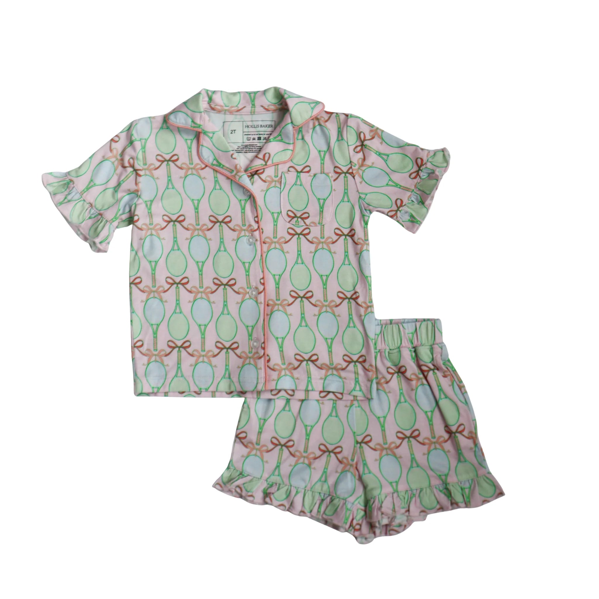 Tennis Ruffle PJ Set