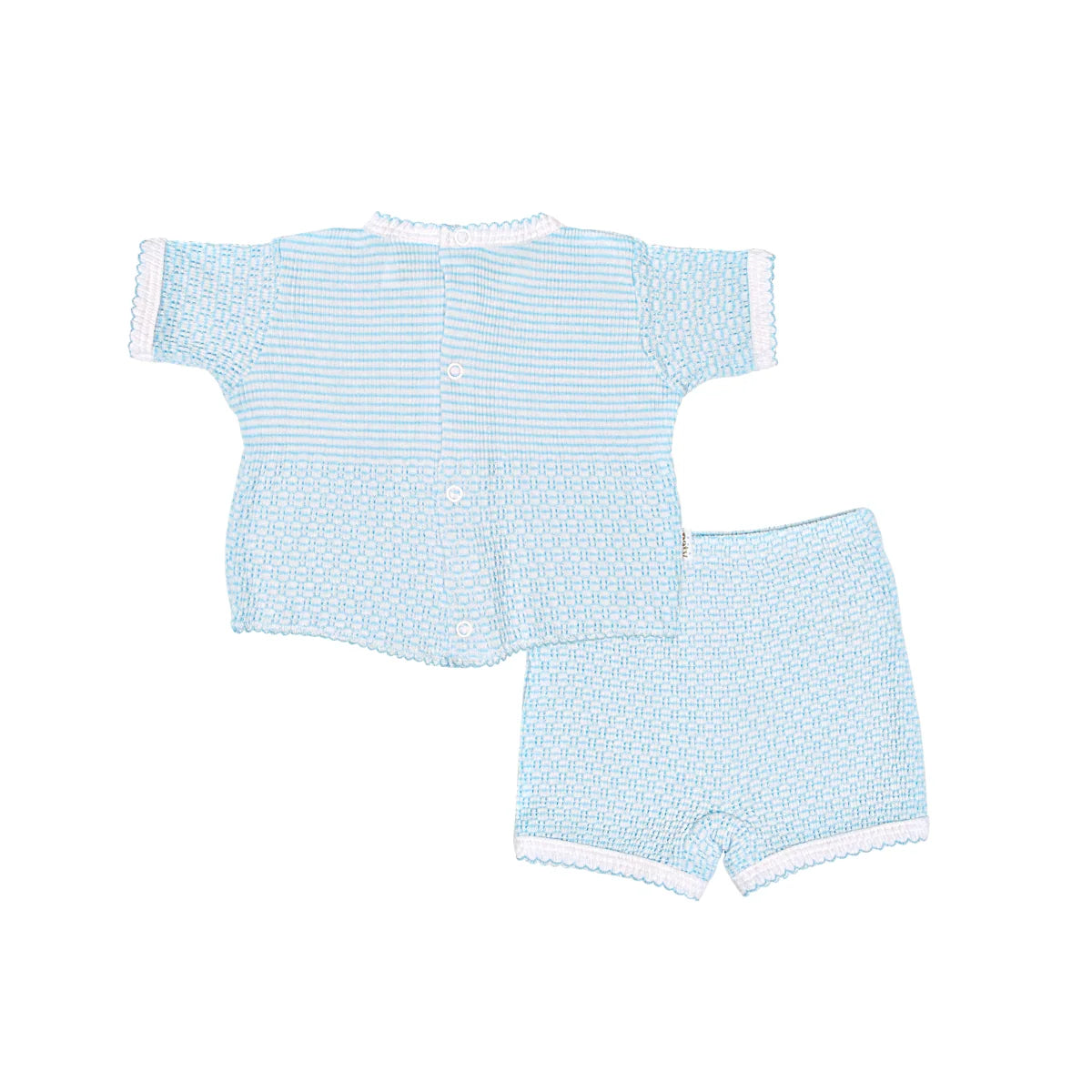 PatyKnit™ Shorts Set- Blue