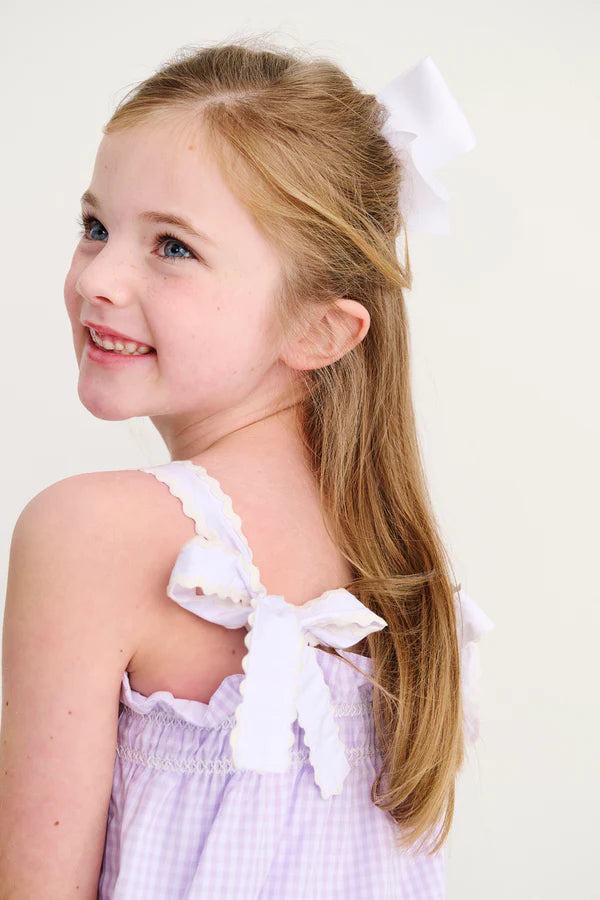 Lainey's Little Dress- Lauderdale Lavender Gingham