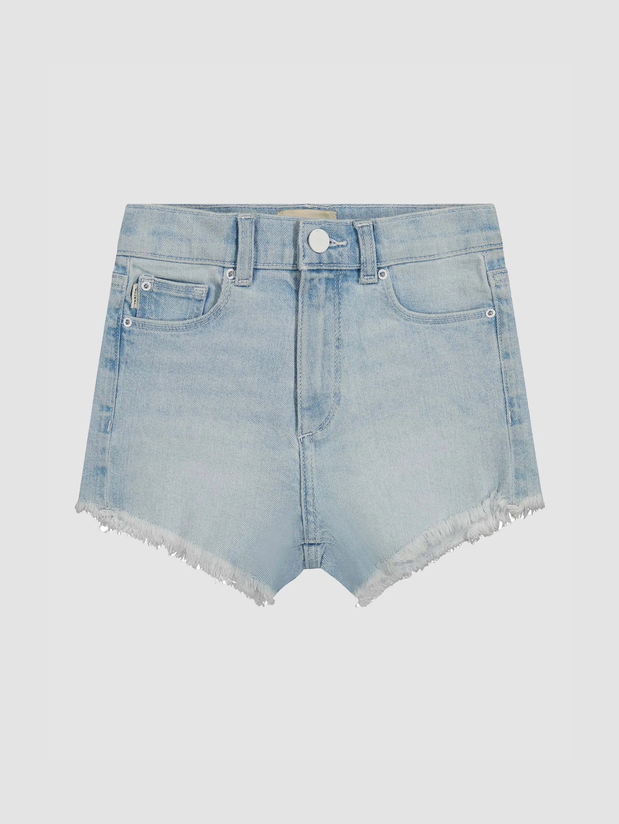 Lucy Shorts High Rise- Poolside Frayed