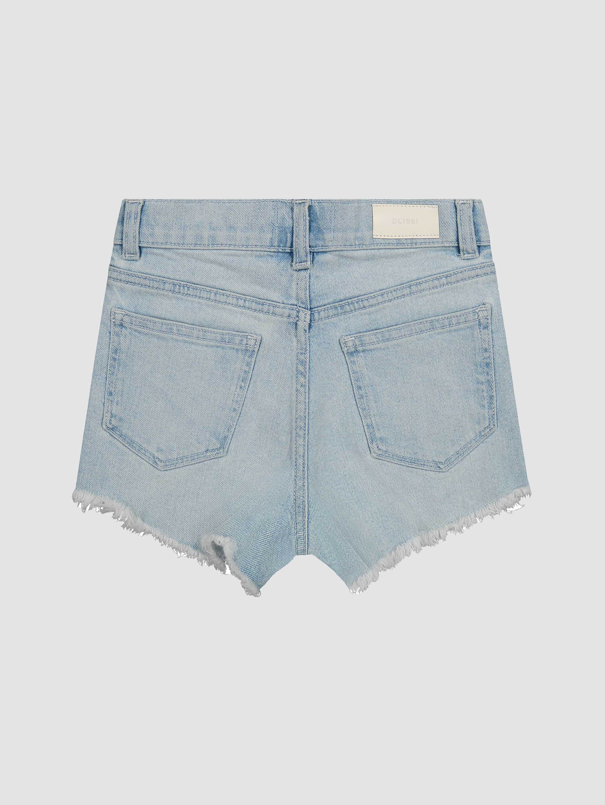 Lucy Shorts High Rise- Poolside Frayed