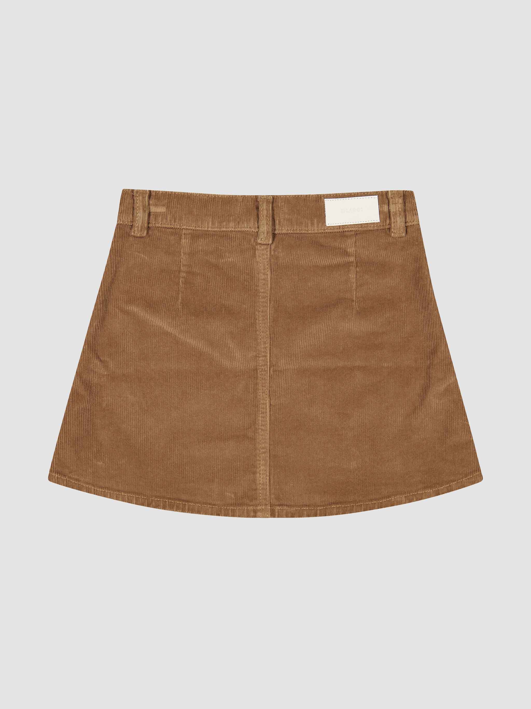 Jenny Mini Skirt in Teakwood