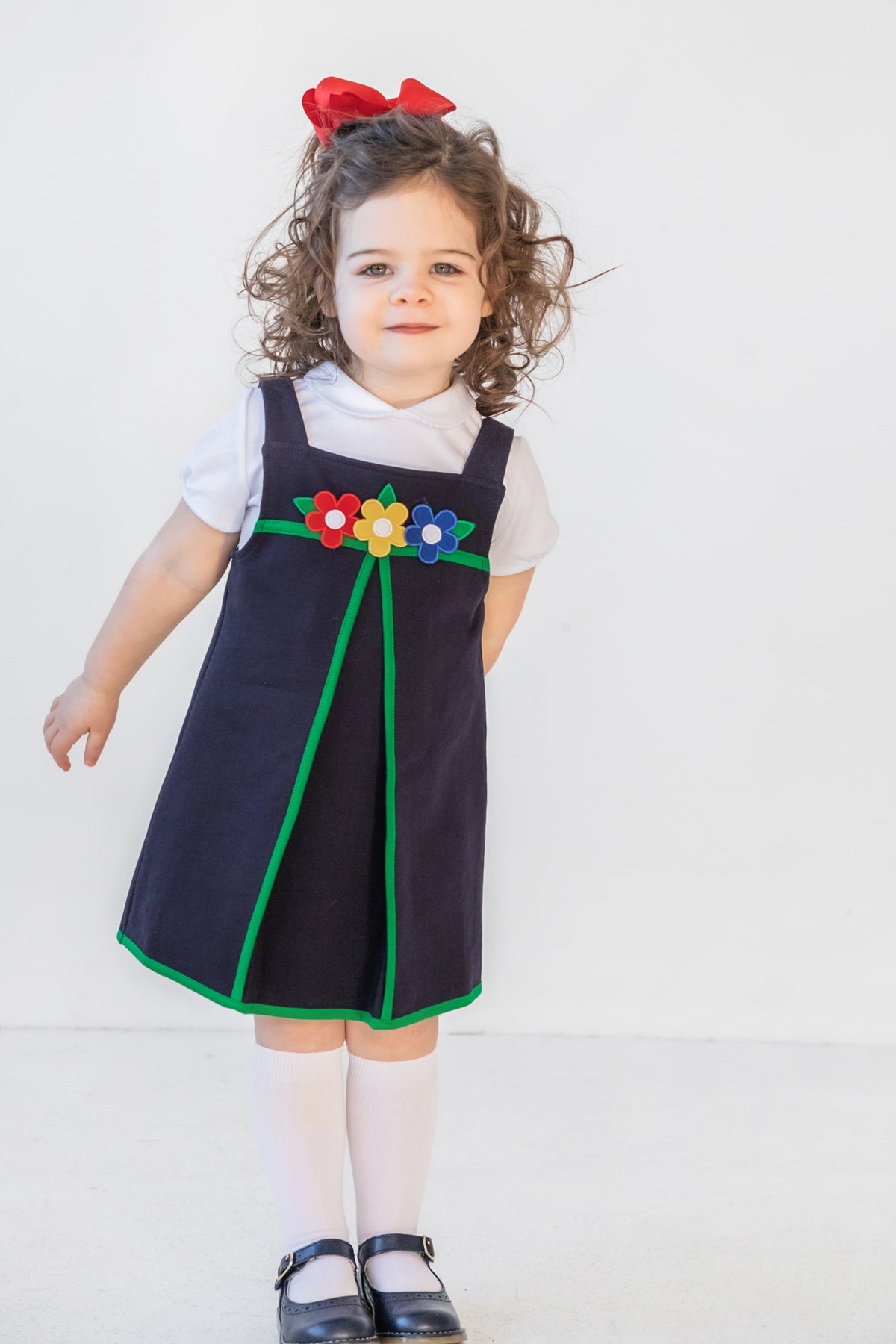 French Terry Knit Jumper with Flowers