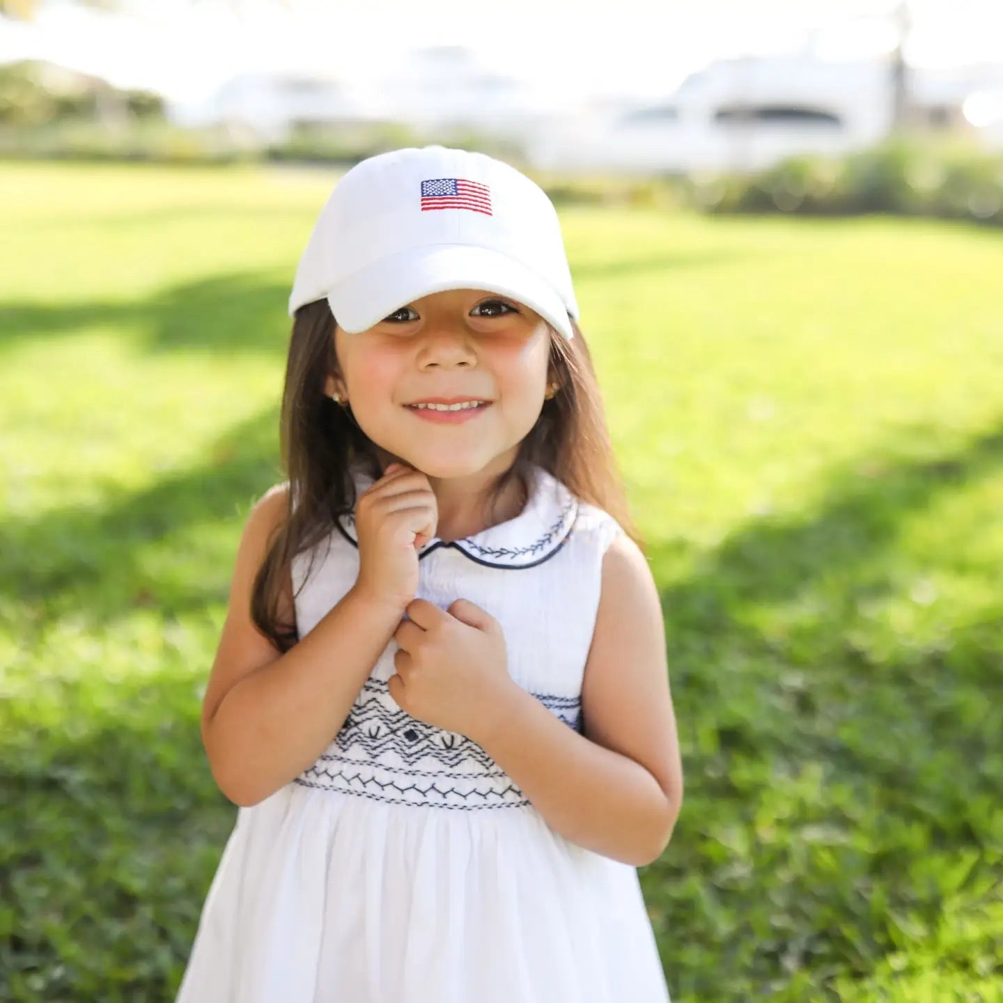 American Flag Bow Baseball Hat
