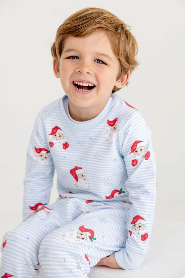 Cassidy Comfy Crewneck- Dear Santa BB Stripe