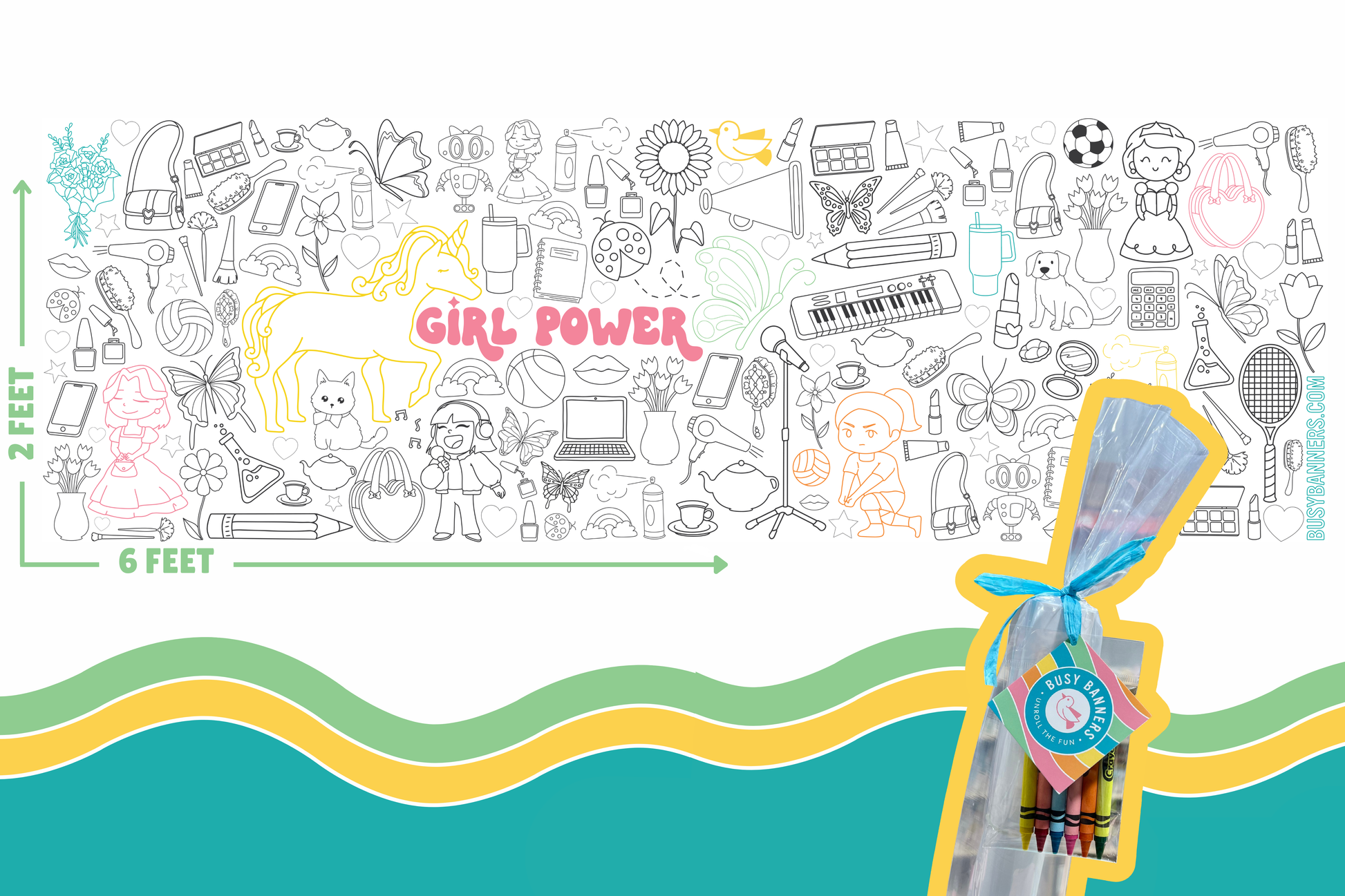 Busy Banners - Giant Coloring Banner