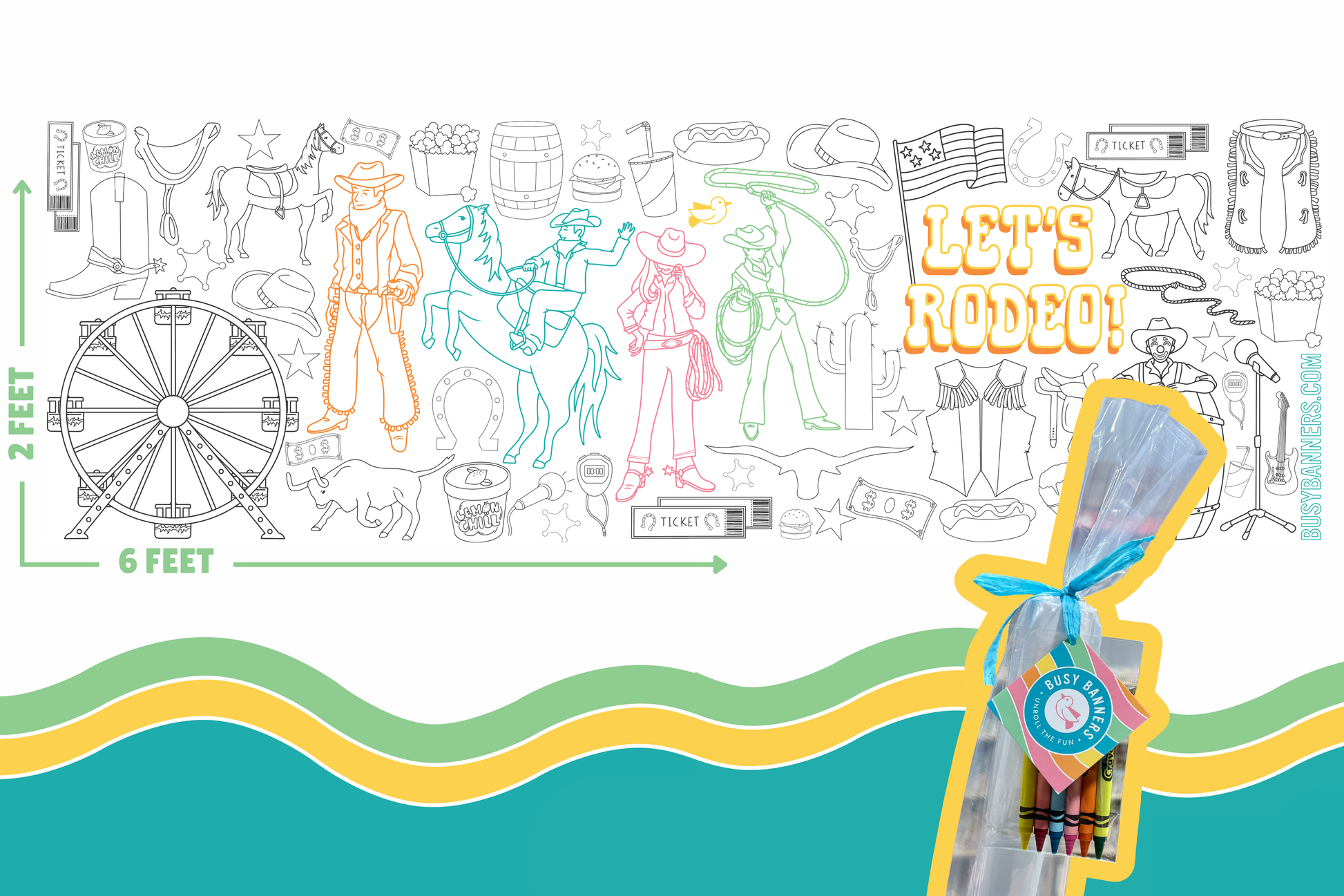 Busy Banners - Giant Coloring Banner