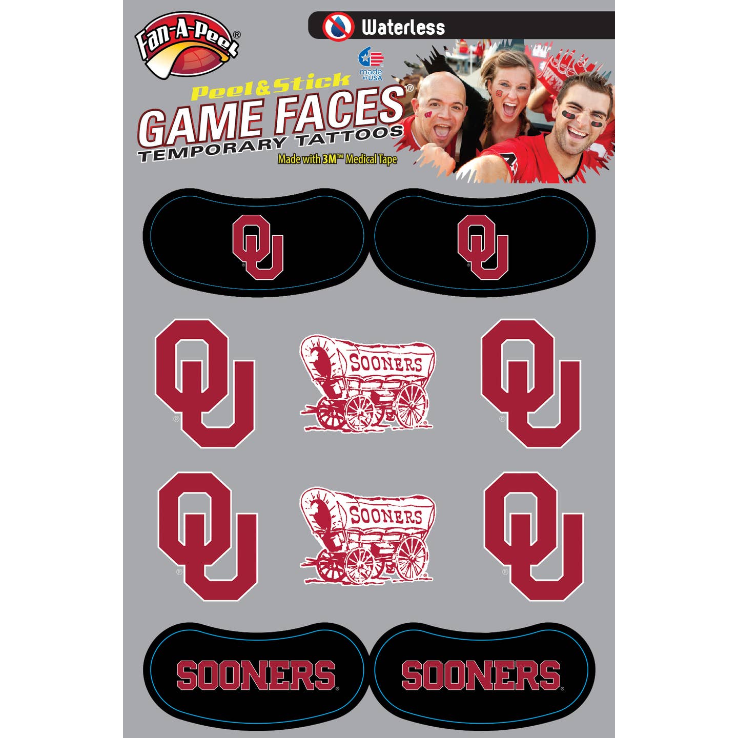 Oklahoma Temporary Tattoos (Eye Strips)