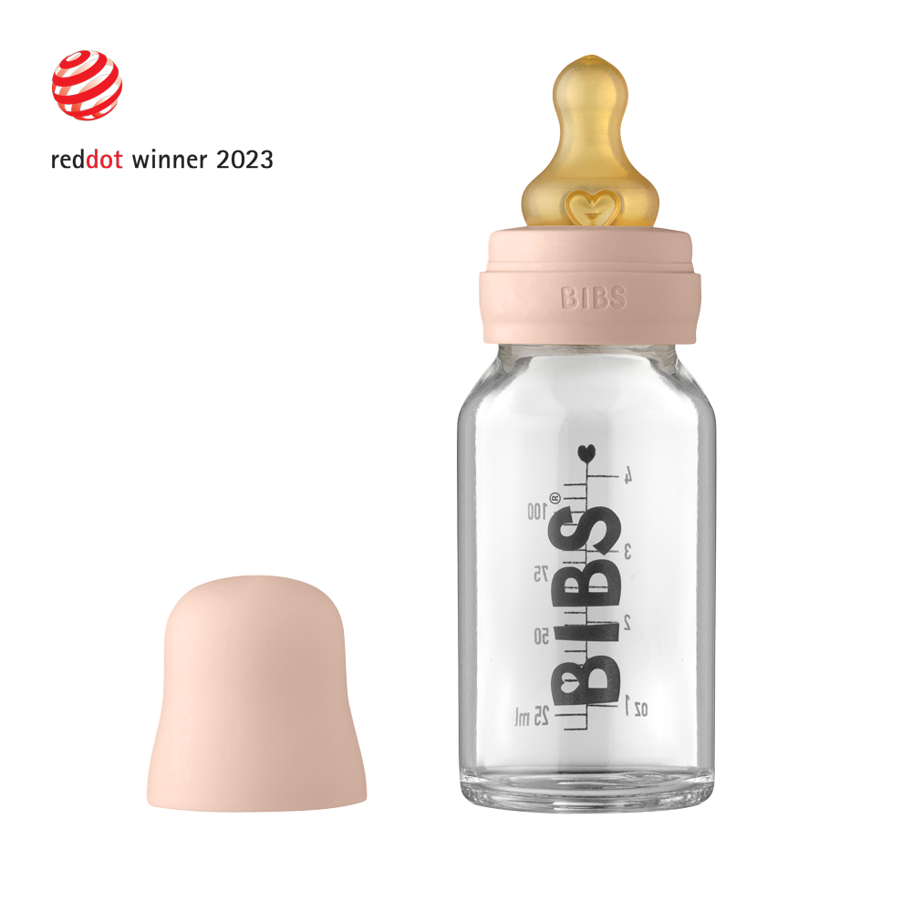 BIBS Baby Glass Bottle Complete Set - 110ml