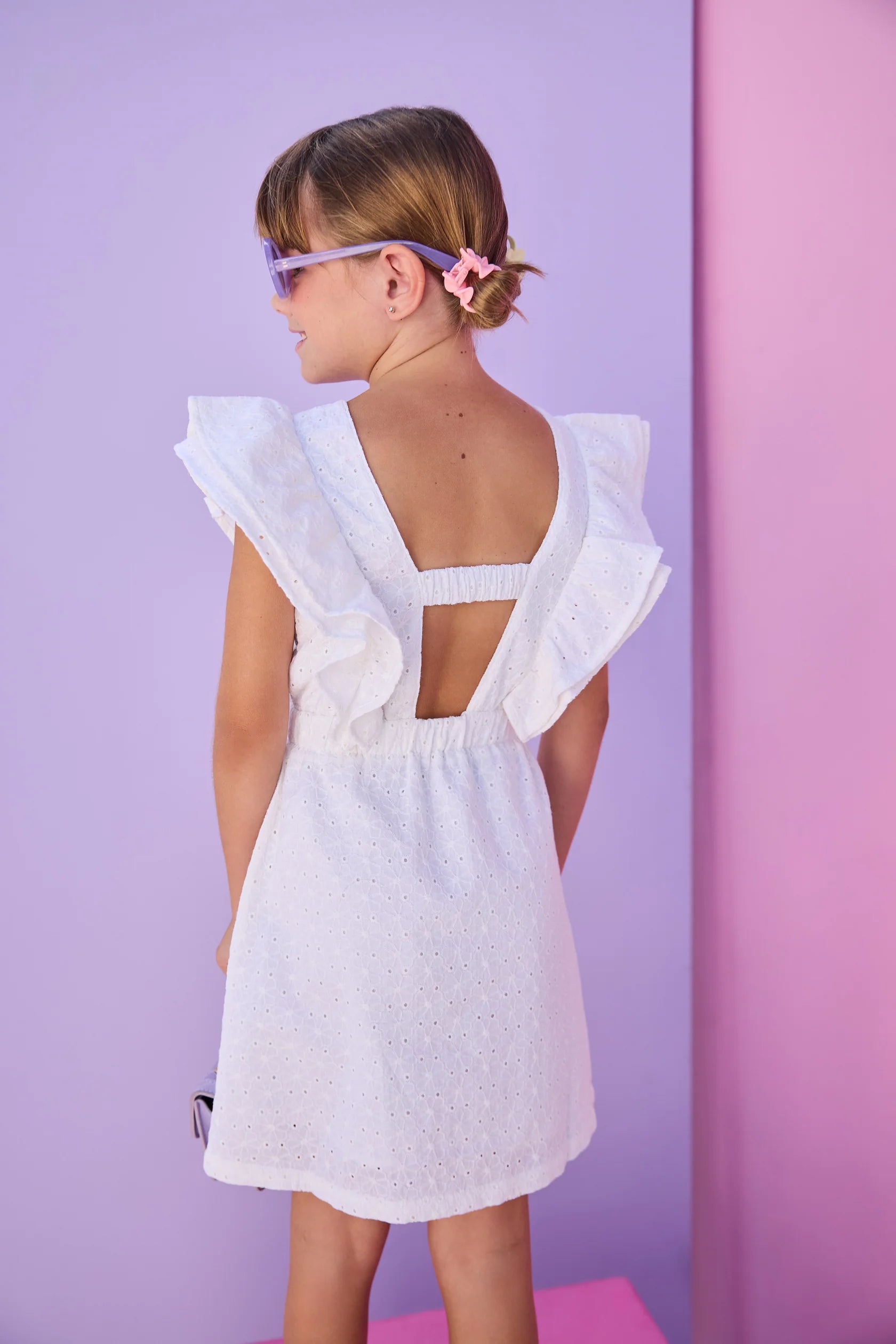 Sadie Dress- White Embroidery