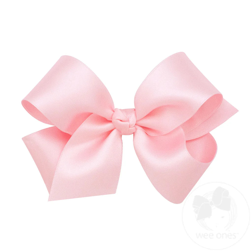 Medium French Satin Hair Bow (Knot Wrap)