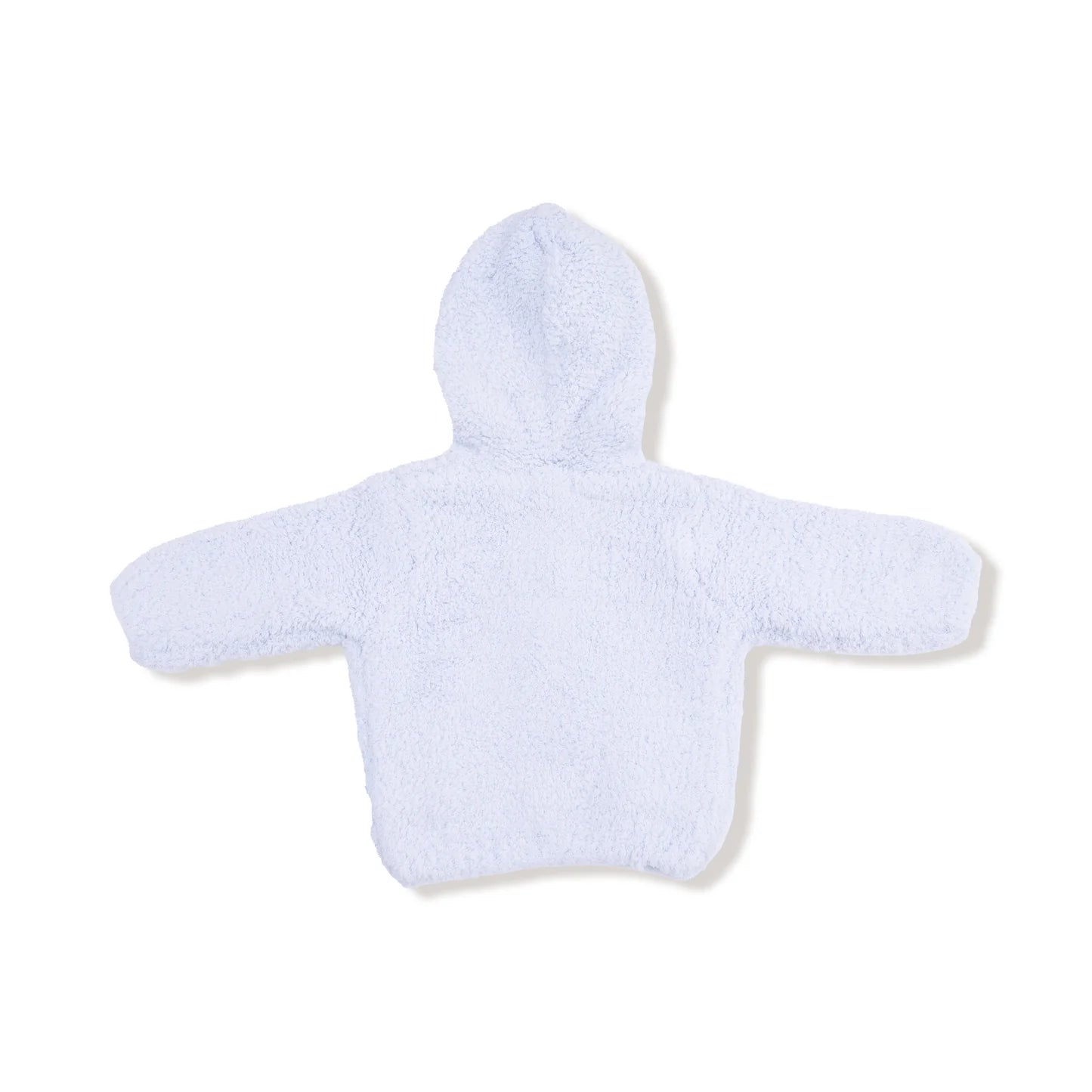 Light Blue Hooded Chenille Jacket