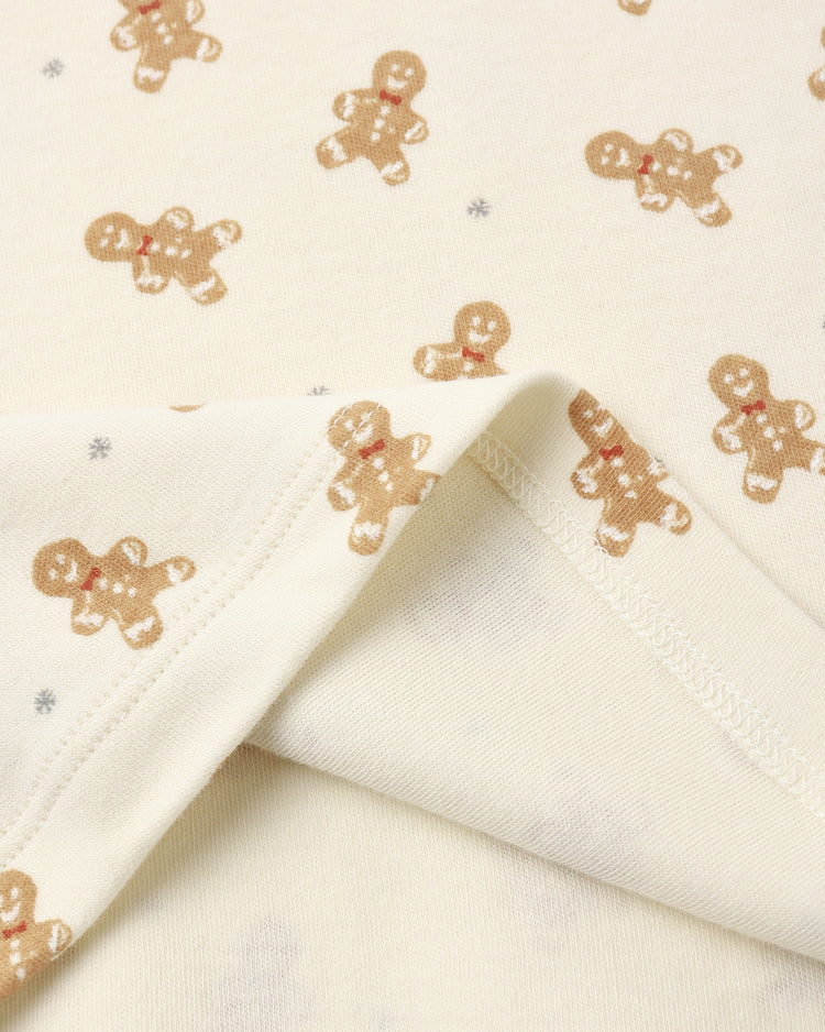 Organic Long Sleeve Pajamas- Gingerbread