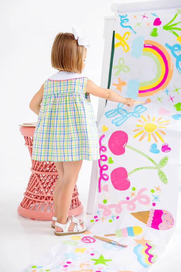 Sleeveless Tabitha's Teacher's Pet Set- Primland Plaid