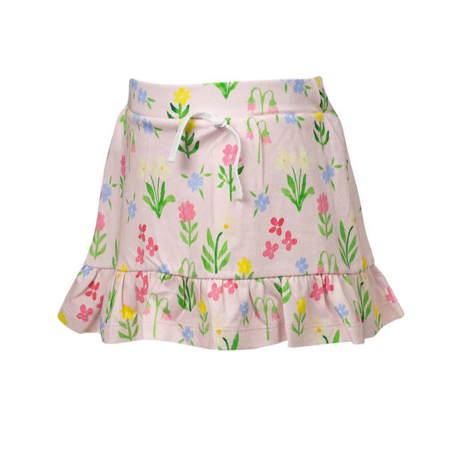 Floral patterned skirt on a white background
