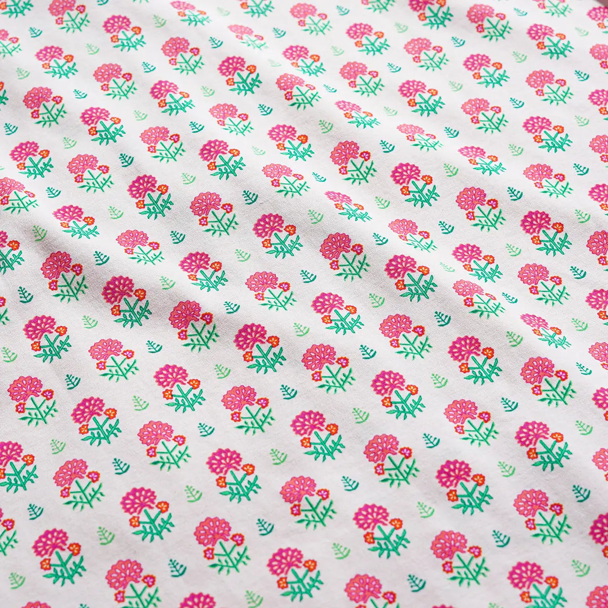 Geranium Block Zip Baby Onesie