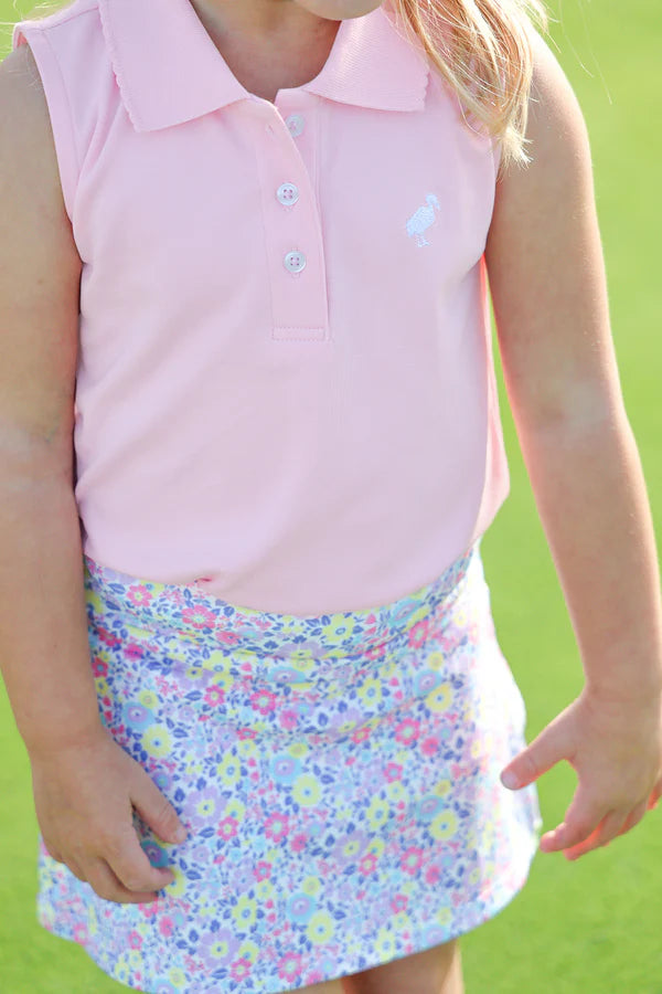 Sleeveless Anna Price Polo- Pier Party Pink