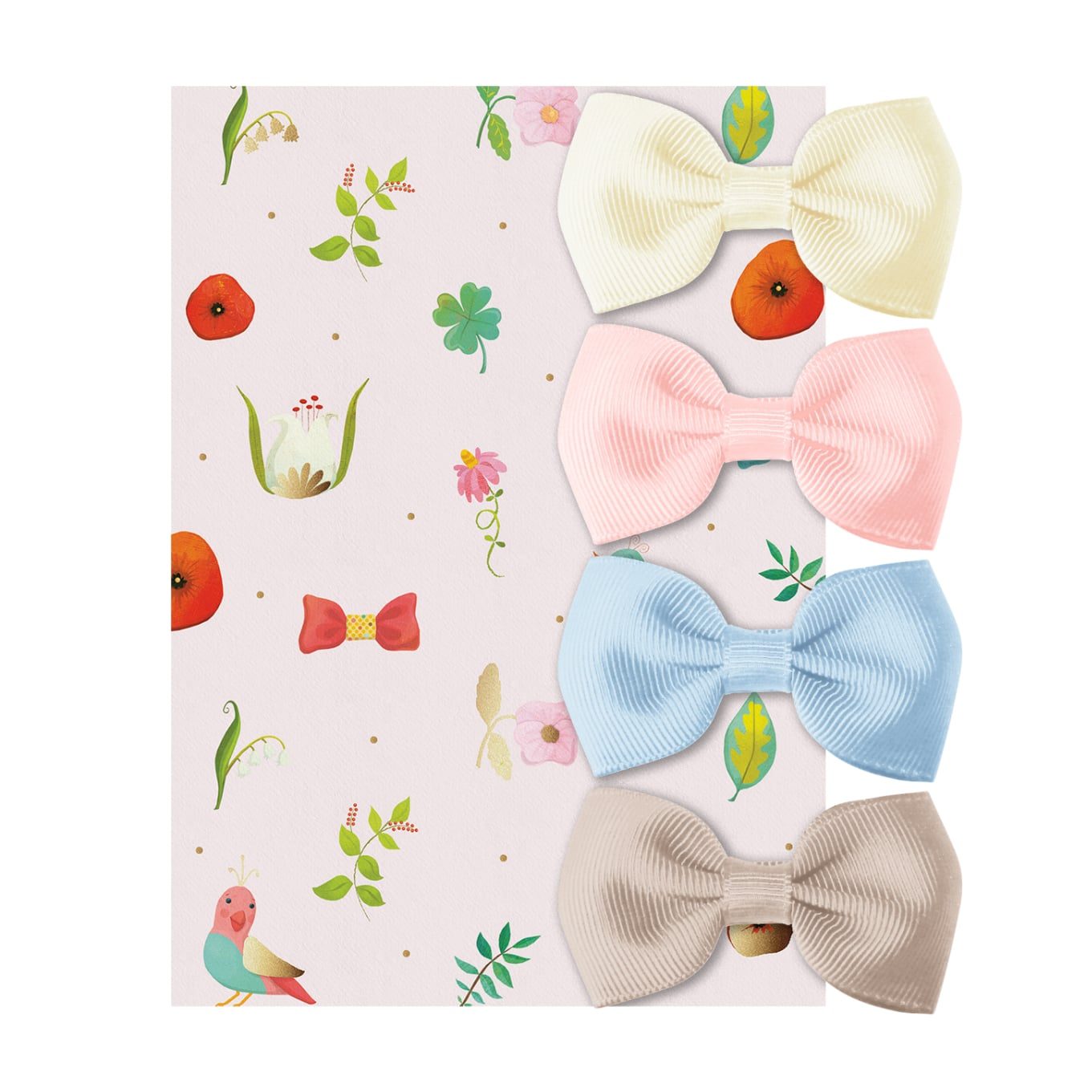4 Small Bowtie Bows Gift Set