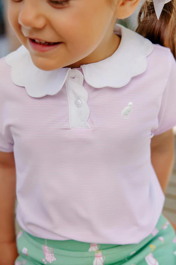 Prepletic Preppy Polo- Valley High Violet Stripe