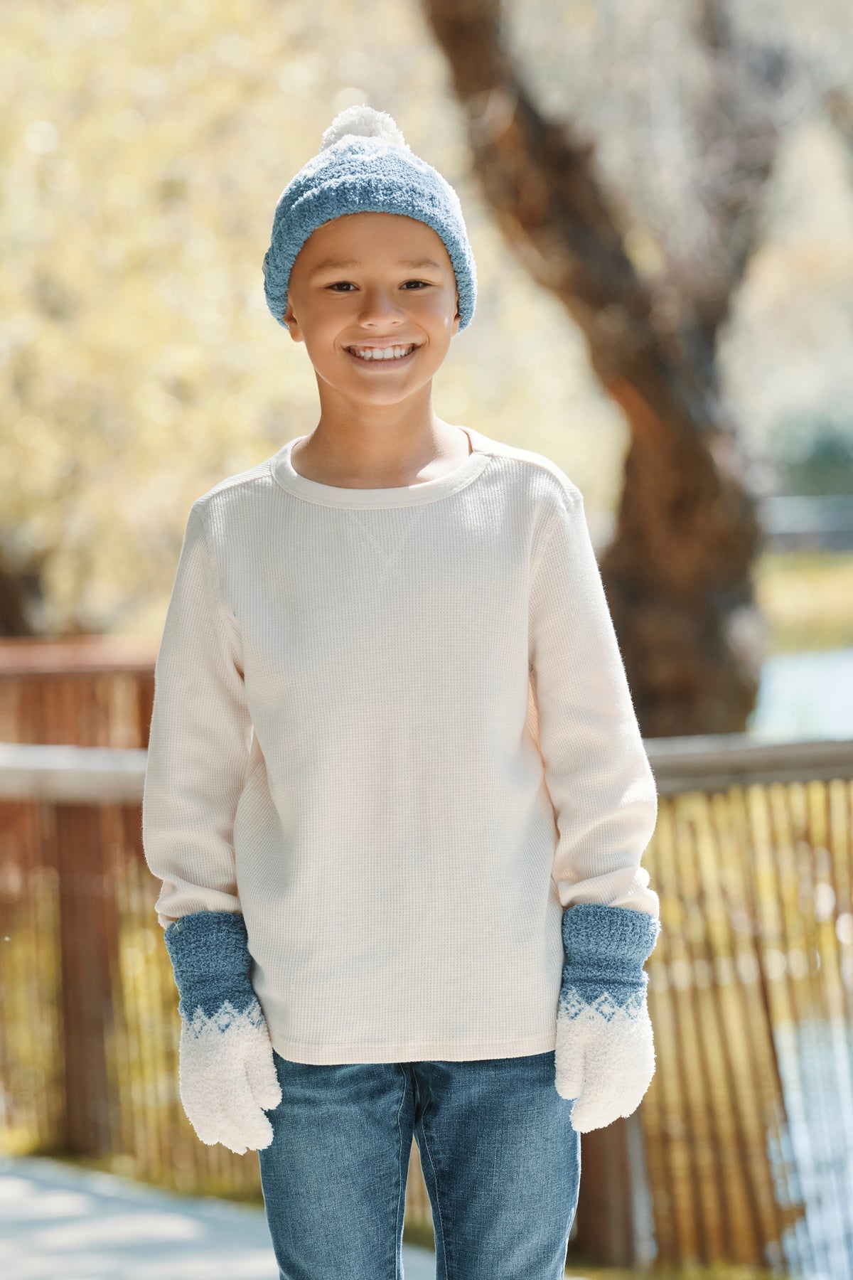 CozyChic® Youth Fair Isle Gloves