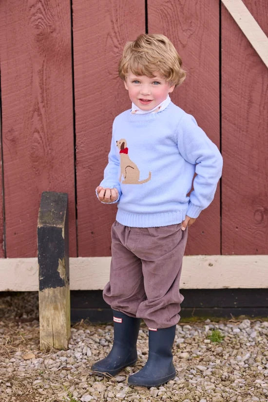 Banded Pants - Chocolate Corduroy