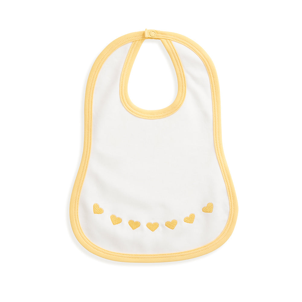 Pima & Terry Bib Heart Embroidery