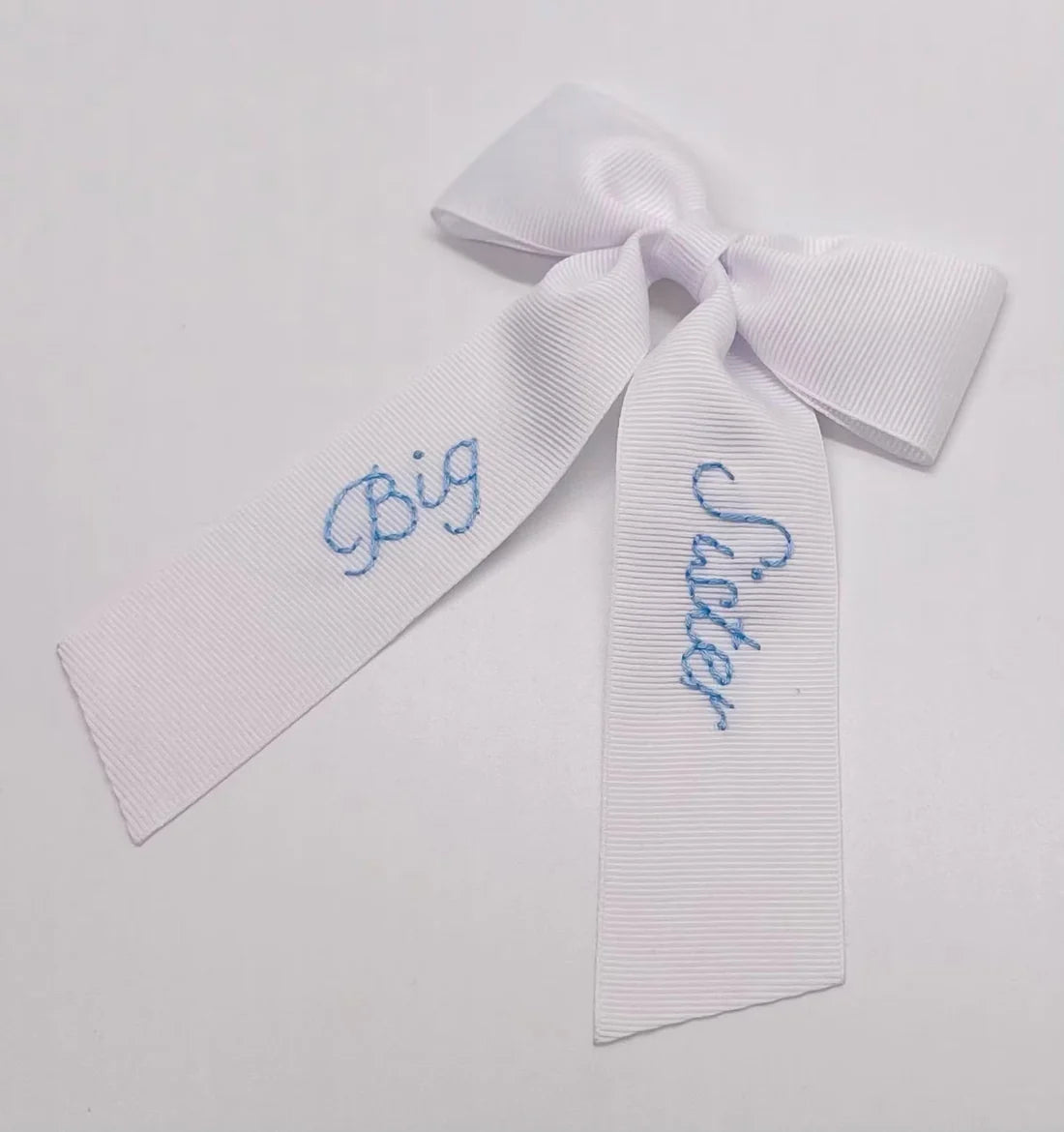 Big Sister Hand-Embroidered Bow