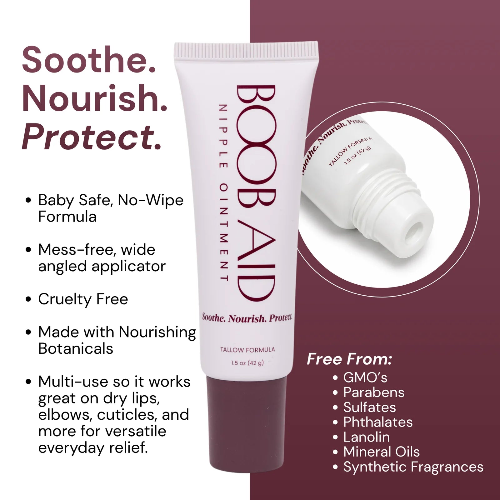Boob Aid Nipple Ointment- Tallow Formula