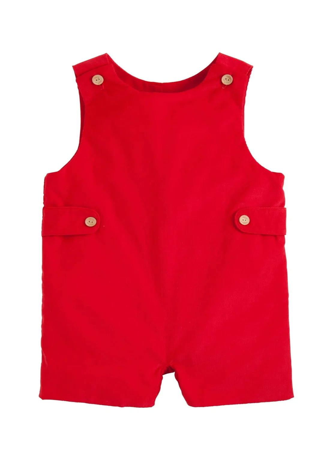 Button Tab Jon Jon Set- Red Corduroy Mini Gingham