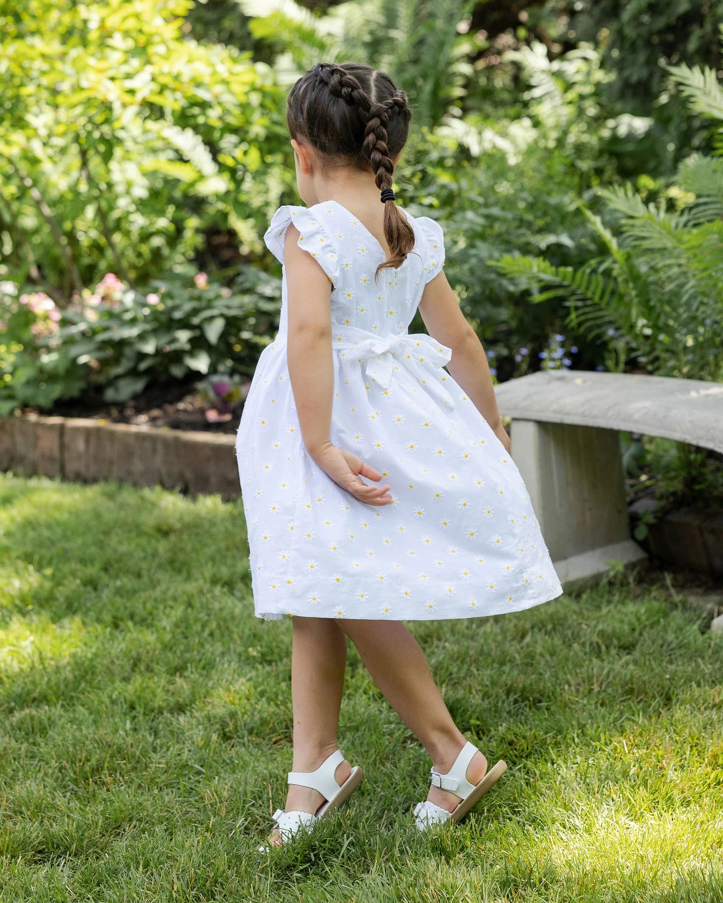 Embroidered Daisy Dress
