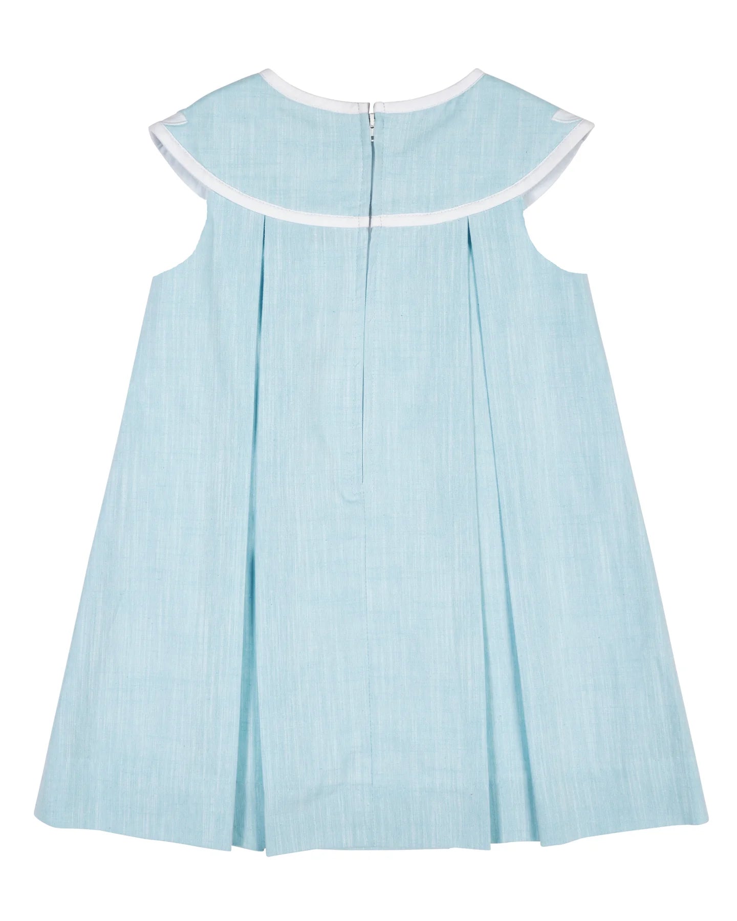 Linen Look Dress with Vintage Flowers